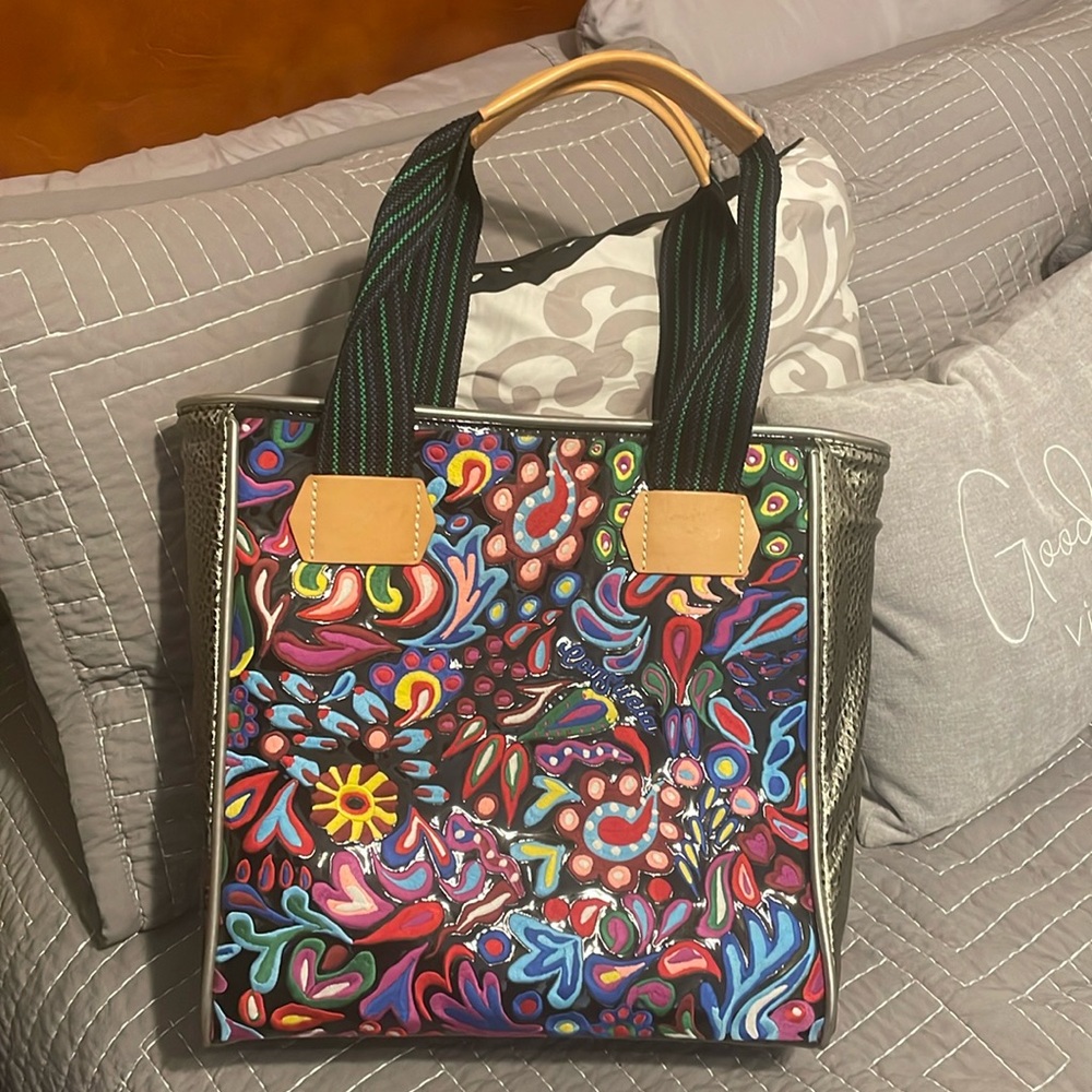 Consuela, Sophie embroidered large tote.